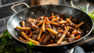 Biff med bambuskott – recept för perfekt wok